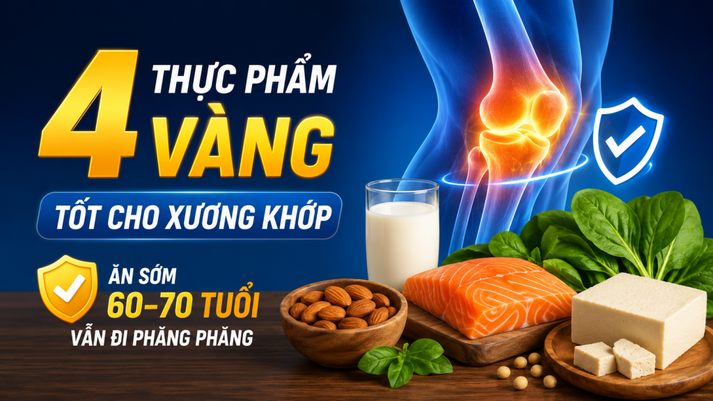 4 nhóm thực phẩm vàng tốt cho xương khớp tuổi trung niên ăn sớm để 60-70 tuổi đi phăng phăng — T.Kim Yoga