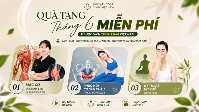 Chuỗi 3 Chuyên Đề Yoga Miễn Phí Tháng 6: Mạc Cơ, Sàn Chậu Và Hơi Thở