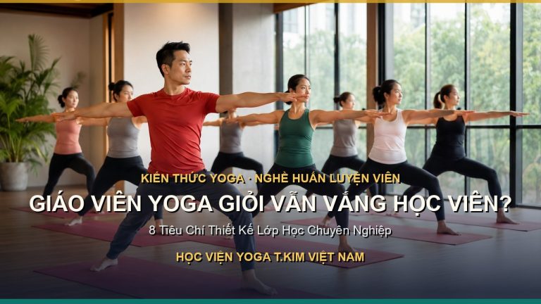 Giáo Viên Yoga Giỏi Vẫn Vắng Học Viên? 8 Tiêu Chí Thiết Kế Lớp Học Chuyên Nghiệp