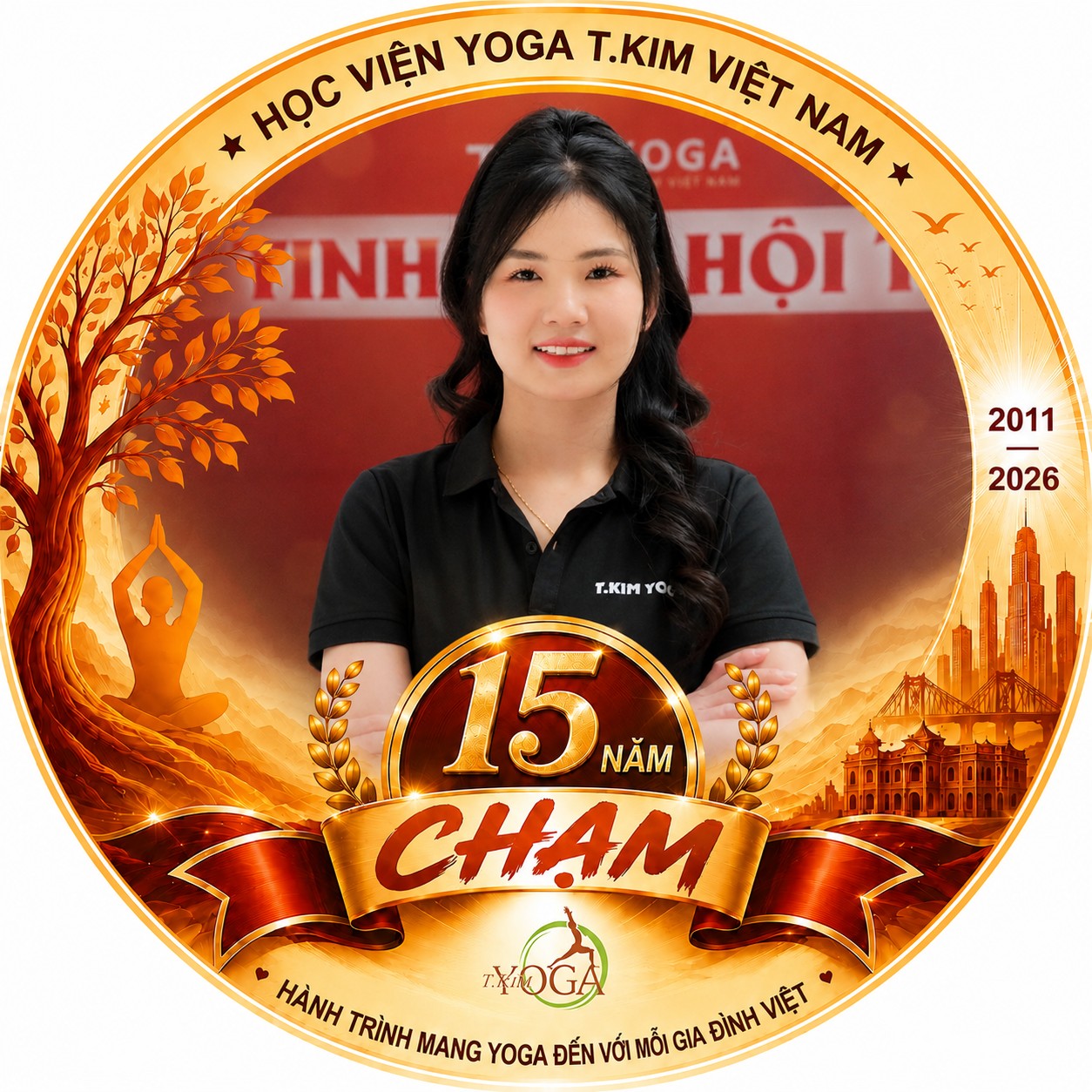 Hưởng Ứng 15 Năm T.Kim Yoga: Thay Avatar Lan Toả Cảm Hứng Yoga Day 11 Cô Trần Huế giáo viên Yoga tại Học viện T.Kim hưởng ứng chiến dịch thay avatar 15 năm