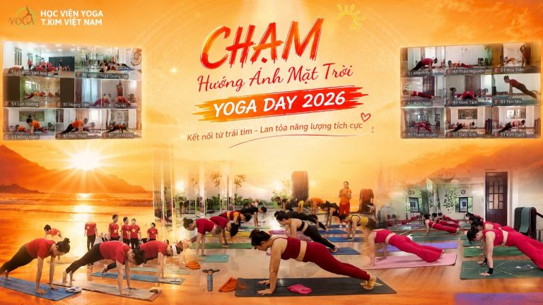 Ngày Quốc Tế Yoga 2026: 200 Học Viên T.Kim Cùng Lập 51 Vòng Chào Mặt Trời