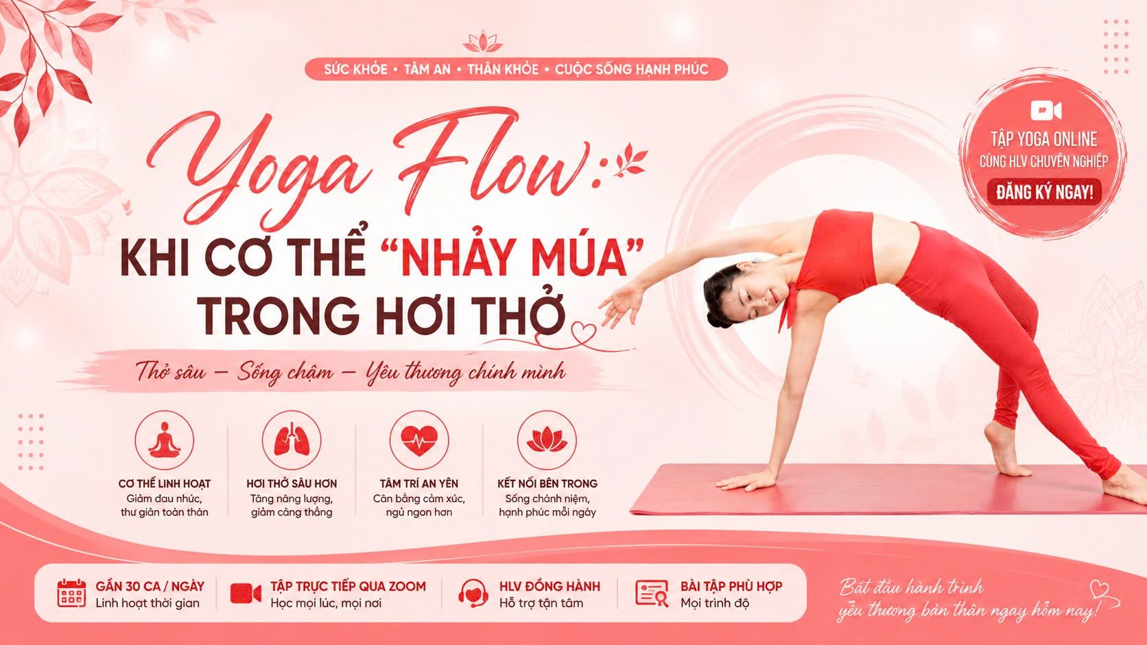 Yoga Flow: Khi Cơ Thể “Nhảy Múa” Trong Hơi Thở 6 Yoga Flow - cơ thể chuyển động uyển chuyển theo hơi thở cùng Học viện Yoga T.Kim