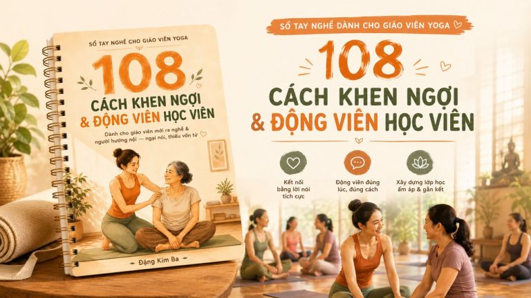 Sổ tay 108 cách khen ngợi học viên yoga miễn phí của Đặng Kim Ba cho huấn luyện viên mới