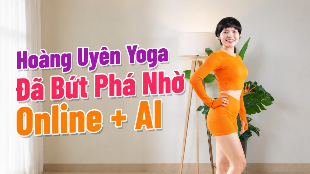 Hoàng Uyên Yoga đã bứt phá nhờ Online và AI - HLV Yoga có ảnh hưởng tại Việt Nam