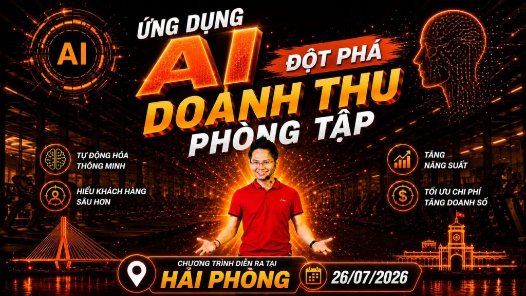 Chương trình workshop ứng dụng AI cho HLV Yoga ngày 26/7 tại Hải Phòng