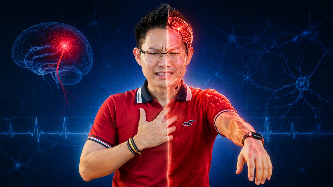 Tê nửa người đột ngột một bên có thể là dấu hiệu cảnh báo đột quỵ