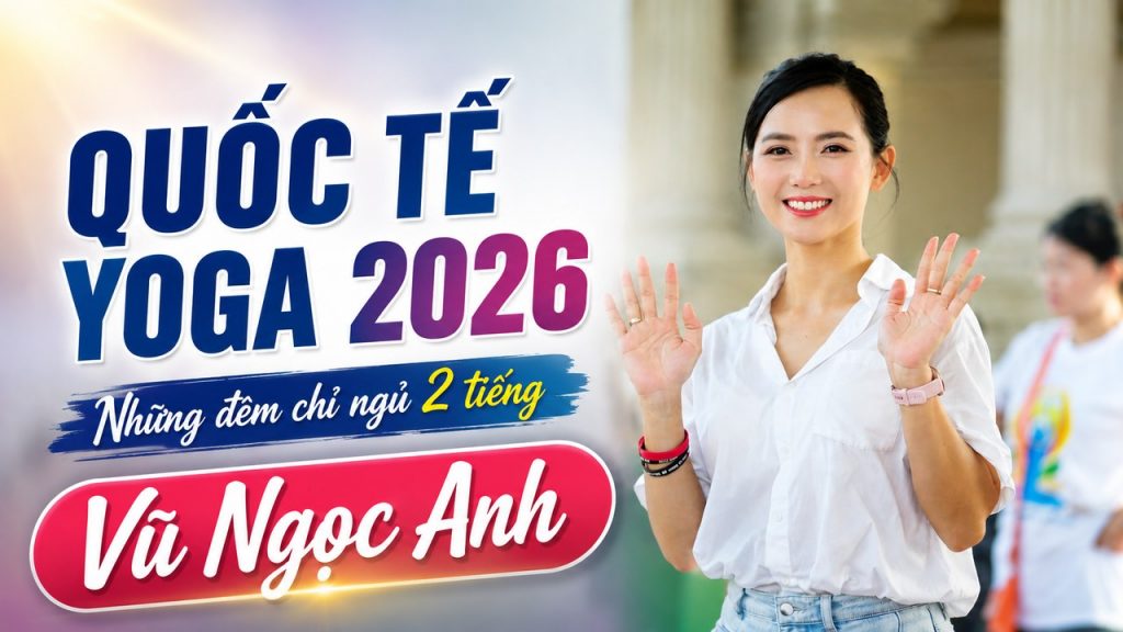 Đằng sau Quốc tế Yoga 2026 là những đêm chỉ ngủ 2 tiếng của Á hoàng Yoga Vũ Ngọc Anh 6 Đằng sau Quốc tế Yoga 2026 là những đêm chỉ ngủ 2 tiếng của Á hoàng Yoga Vũ Ngọc Anh