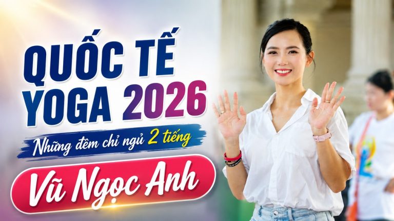 Đằng sau Quốc tế Yoga 2026 là những đêm chỉ ngủ 2 tiếng của Á hoàng Yoga Vũ Ngọc Anh