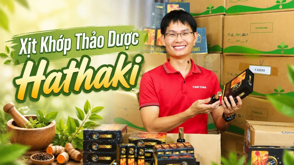 Xịt Hathaki – xịt khớp thảo dược của Học viện Yoga T.Kim