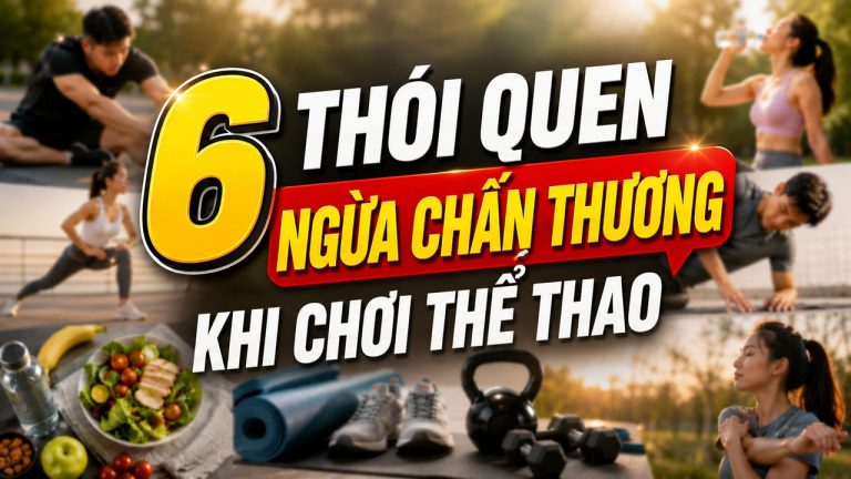 6 thói quen tốt giúp ngăn ngừa chấn thương khi tập luyện thể thao