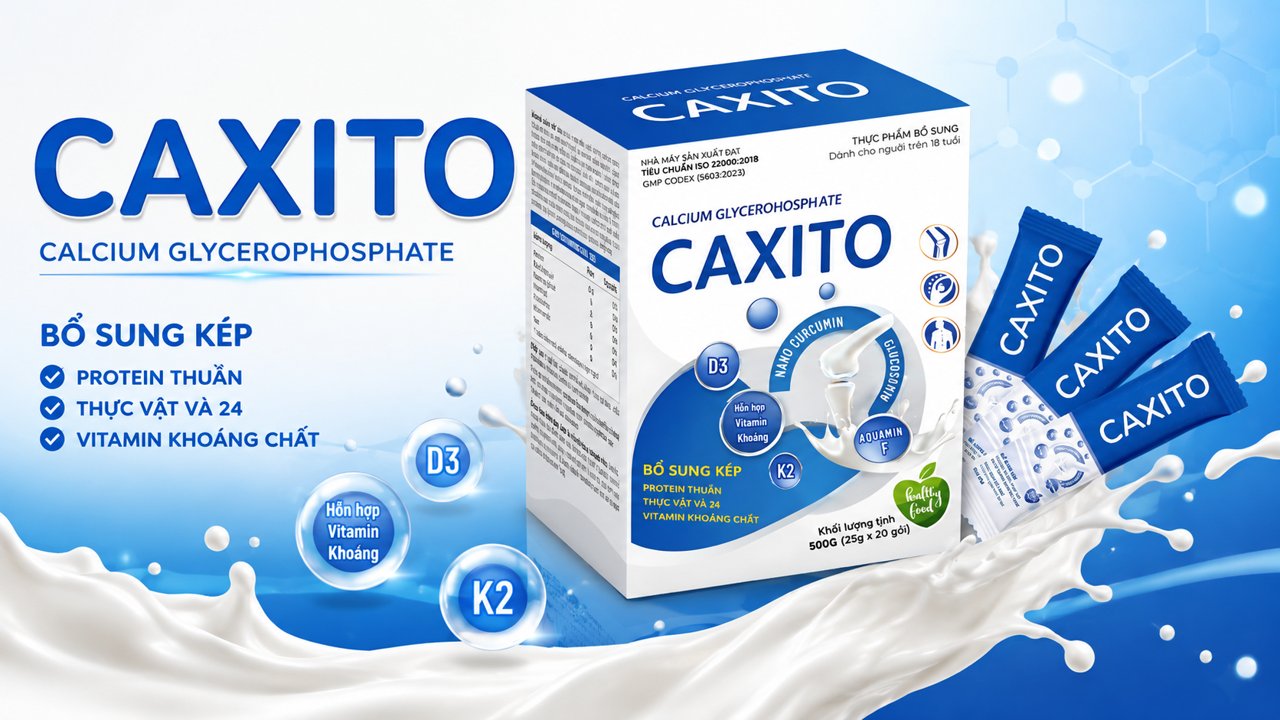 8 cách giúp xương chắc khỏe tự nhiên 10 Sữa hạt bổ sung Caxito cung cấp đạm thực vật, canxi, vitamin D3 và K2